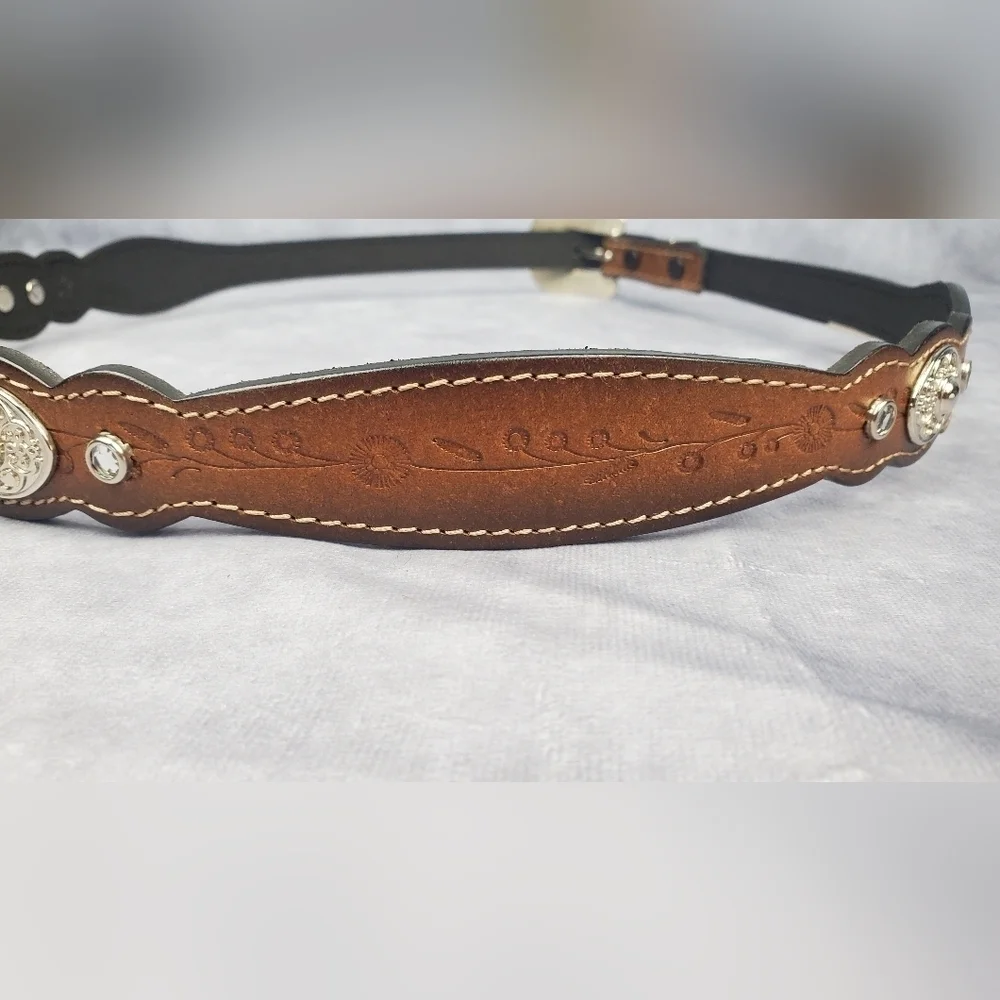 Western Cowgirl Brown Genuine‎ Bonded Leathet Women’s Belt Size XL